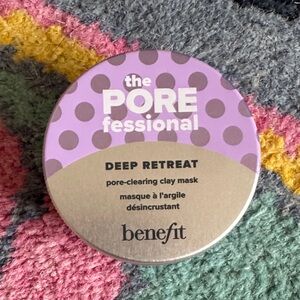 UNOPENED Benefit POREfessional Deep Retreat Clay Mask Mini - 1 US fl oz